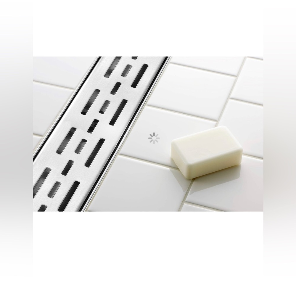 Easy Installation Linear Drain Kit (Brushed Finish, 48 x 2.75 in)